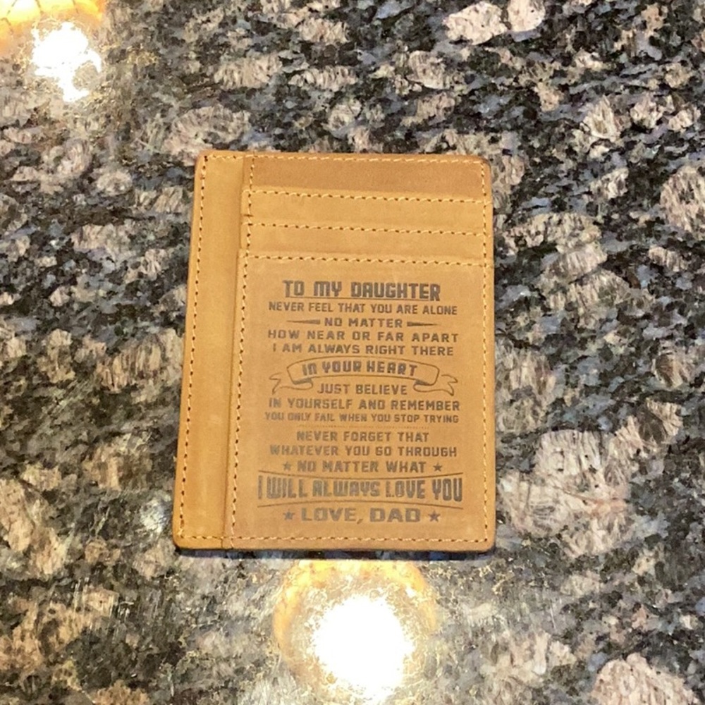 Amazon Mini Pocket Wallett From Dad to Daughter Gift